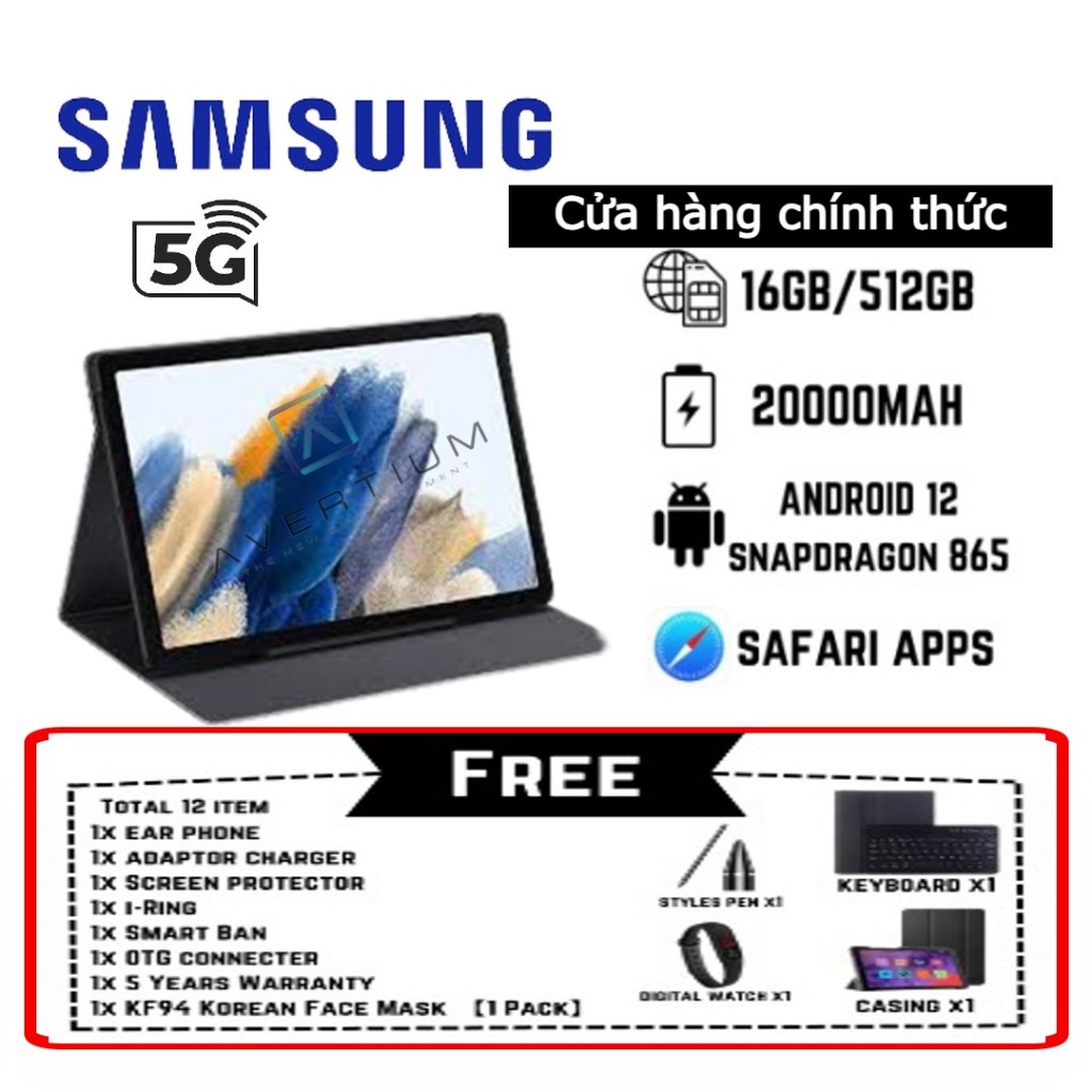 Máy tính bảng thông minh Samsung Galaxy Tab S10 FE 12.9Inch 2024 Android 13.0 16GB + 512GB Dual SIM 5G BÁN HÀNG HÀNG ĐẦU | BigBuy360 - bigbuy360.vn