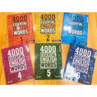 Sách - 4000 essential english words nhập màu 6 cuốn kèm file audio và answer key