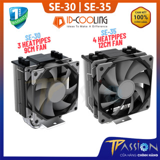 Tản nhiệt khí cpu id-cooling se-35 / se-30 pwm / led rgb auto trắng / se-40 - chính hãng, se30 se35 se-214 xt, lga 1700