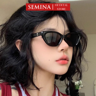 Kính Mát Mắt Mèo SEMINA Kính Râm Chống Tia UV400 Phong Cách Châu Âu Thời Trang Cho Nam Và Nữ KM28