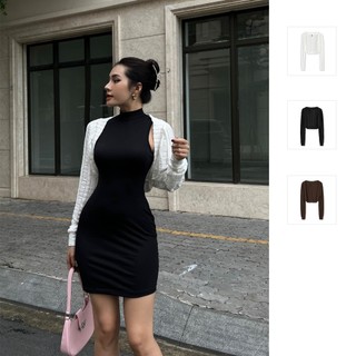 Áo Khoác Nữ Mini Cardigan, Chất Vải Dệt Kim Thoải Mái, WK000035, SOMEHOW