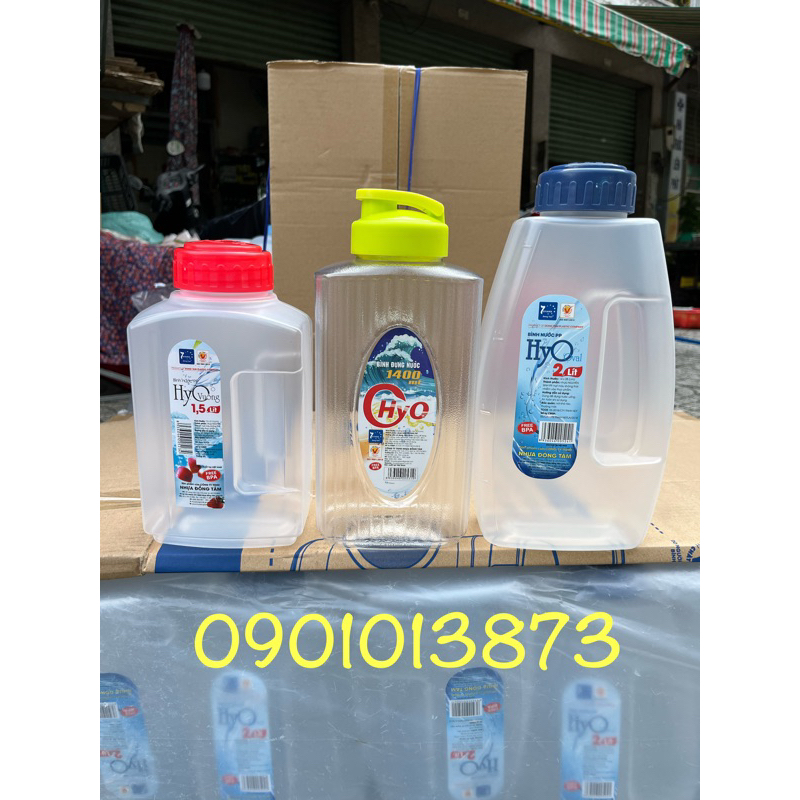 Chai Nhựa Đựng Trà Sữa, Cà Phê Nhựa Đồng Tâm 1L5 , 1.4L Và 2L, 2L2