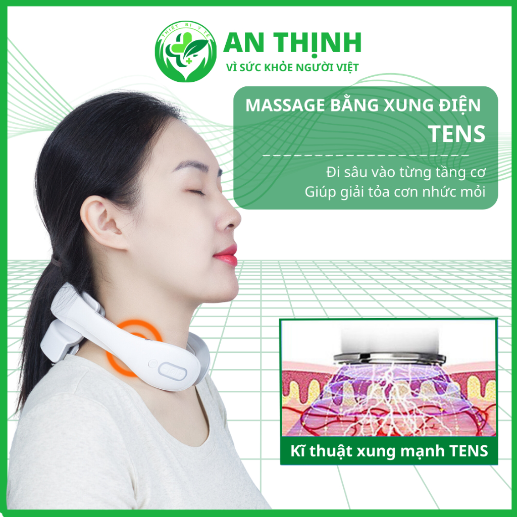 MÁY MASSAGE VAI CỔ MISUKO MC-75, Máy massage cổ chính hãng, massage cổ vai gáy