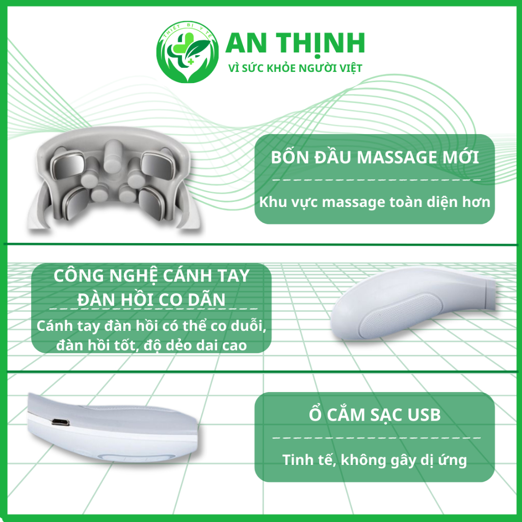 MÁY MASSAGE VAI CỔ MISUKO MC-75, Máy massage cổ chính hãng, massage cổ vai gáy