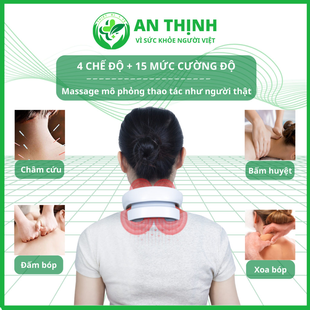 MÁY MASSAGE VAI CỔ MISUKO MC-75, Máy massage cổ chính hãng, massage cổ vai gáy