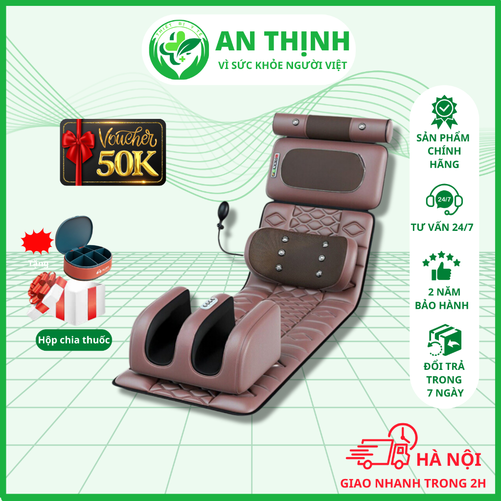 ĐỆM MASSAGE TOÀN THÂN KÈM MÁY MASSAGE CHÂN MISUKO MAT-C88 [BẢO HẢNH 24 THÁNG] LÀM ẤM THẢO DƯỢC, PHỤC HỒI SỨC KHỎE