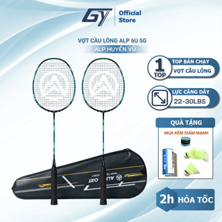Vợt cầu lông ALP-SPORT Huyền Vũ 5U G4 full carbon XW  22-30 LBS đã căng dây cuốn cán sẵn