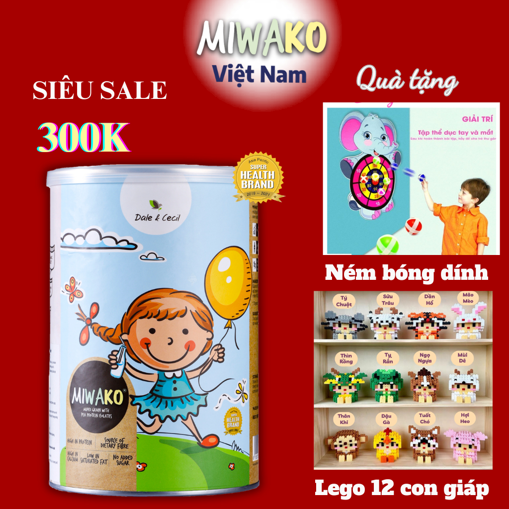 Sữa Công Thức Hạt Thực Vật Hữu Cơ MIWAKO 400g Vị gạo x 1 Hộp - Miwako Việt Nam