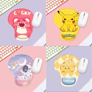 Lót chuột đệm tay chống mỏi chất liệu silicon hình Oval chống trơn trượt nhỏ gọn tiện dụng