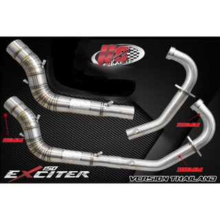 Cổ pô r8 ex 150 - cổ 35mm mẫu ahm gắn gác chân zin , from nhỏng kiểu thailan