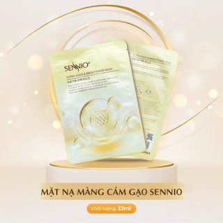 Mặt nạ nhau thai thực vật Sennio Super Aqua Kem chống nắng collagen whitening sun block beau shop Spf 70 Pa+++