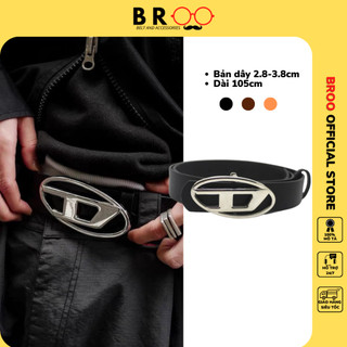 Thắt lưng nam nữ mặt chữ D màu bạc, dây nịt lưng Ulzzang chất liệu da PU thời trang Hàn Quốc bản 2.8cm - 3.8cm