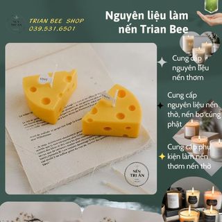 khuôn silicon hình miếng phô mai khuôn làm bánh, làm nến handmade - dụng cụ làm nến