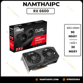Card màn hình asus radeon rx 6600 8gb gddr6 dual , new full box