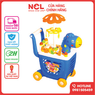 Đồ Chơi Xe đẩy hàng siêu thị Nhựa Chợ Lớn hình hươu 373