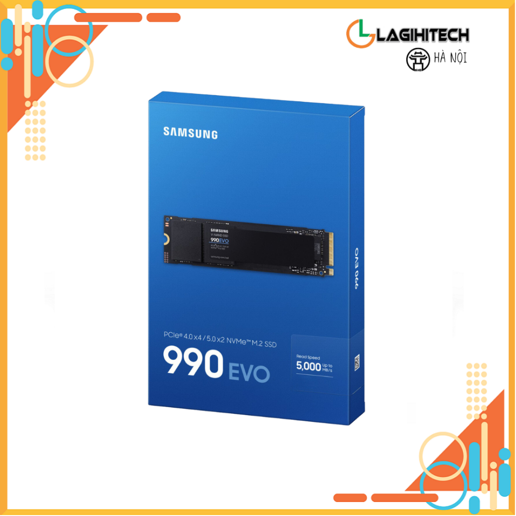 [LAGIHITECH_HN] Ổ Cứng SSD Samsung 990 EVO 1TB / 2TB  M.2 (2280) PCIe® 4.0 x4 / 5.0 x2 NVMe™ 2.0 - B