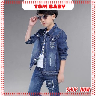 Bộ Jean Và Bộ Vest Phong Cách Cho Bé Trai