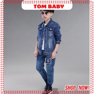 Bộ Jean Và Bộ Vest Phong Cách Cho Bé Trai
