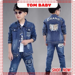 Bộ Jean Và Bộ Vest Phong Cách Cho Bé Trai