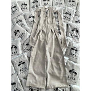 Sp021397 🐳jumsuit dài cổ yếm cột nơ sau