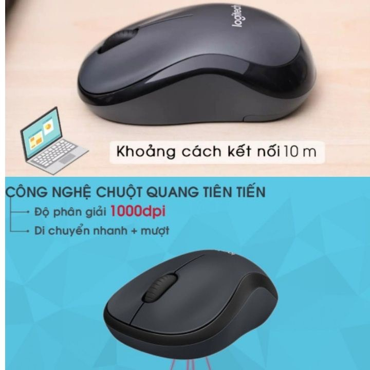 Chuột Không Dây Logitech M220 Click Silent - Giảm Ôn 90% Đầu Thu USB, phù hợp cho PC/ Laptop  - Full Box_HEULWENI | M220 | BigBuy360 - bigbuy360.vn