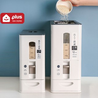 Thùng đựng gạo thông minh, lấy gạo tự động xuất Nhật (6KG & 12KG) chính hãng cao cấp LAZYDO
