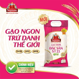 Gạo thơm ST 25 Neptune đặc sản thơm dẻo, nhiều chất dinh dưỡng