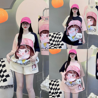 Set Bộ Thun Nữ Cotton Tiểu Thư Mắt To