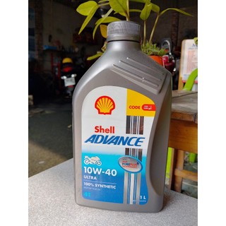 Nhớt shell advance ultra 10w40 tổng hợp 100% cao cấp dành cho xe số, xe côn tay, pkl