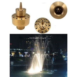 ĐẦU PHUN NƯỚC NGHỆ THUẬT 3 TẦNG PHI 34MM
