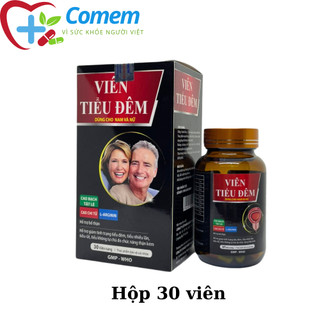 Viên tiểu đêm hỗ trợ giảm tiểu đêm, tăng cường chức năng của thận, giúp bổ thận - Hộp 30 Viên - Viên tiểu đêm màu Đỏ Đen
