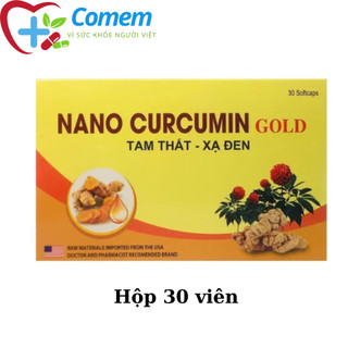 Viên uống Nano Curcumin Gold Tam thất xạ đen hết đau dạ dày tá tràng