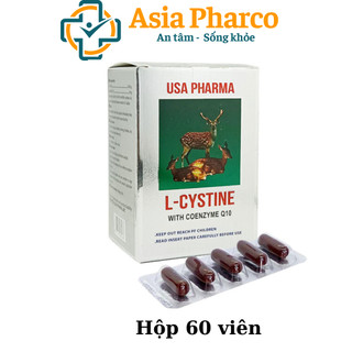 Viên uống L-Cystine, Coenzym Q10 giúp đẹp da, khỏe tóc, giảm rụng tóc - 60 viên [L-Cystine]