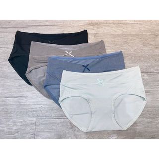 ĐỒ LÓT BẦU VÀ SAU SINH 🚛FREESHIP🚛 Quần lót cotton trơn cạp chéo đỡ bụng bầu