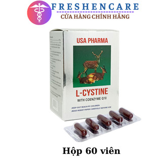 L-Cystine with Coenzym Q10 giúp đẹp da, khỏe tóc, giảm rụng tóc, giảm nám sạm da - 60 viên