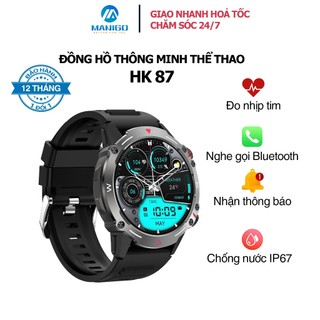 Đồng hồ thông minh thể thao Geyan HK 87 Kết nối Bluetooth Theo dõi sức khỏe vận động bảo hành 1 năm