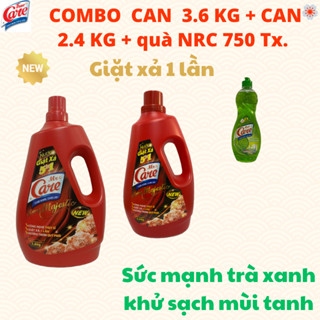 Combo nước giặt xả Mr Care(True Care) 3.6 kèm 2.4kg tặng kèm 1c NRC 750g.