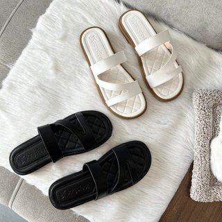 Dép sandal dép nữ 3 quai chéo dép da quai ngang tôn chân thon gọn chân