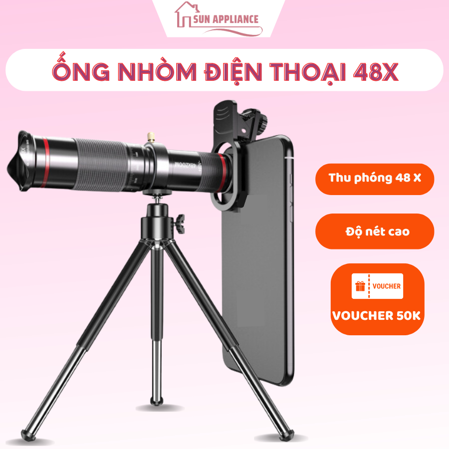 Ống Nhòm Chụp Ảnh, Ống Nhòm Điện Thoại Di Động Zoom Xa 36X _ 48X, Kính Viễn Vọng Đảm Bảo Hình Ảnh HD Sắc Nét | BigBuy360 - bigbuy360.vn