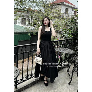 VÁY DIP PHA THÔ DÁNG DÀI CỔ
