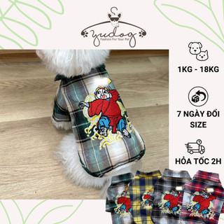 Áo sơ mi cho chó mèo, áo sơ mi mặc cho chó mèo, áo cho thú cưng chó mèo yudog