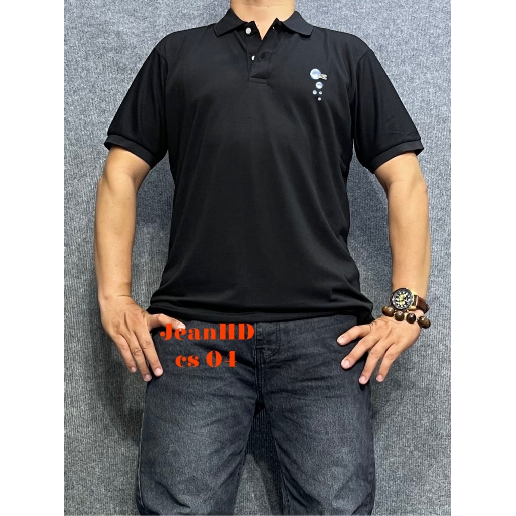 ÁO THUN NAM CÁ S CỔ BẺ CO GIÃN BỐN CHIỀU  menswear