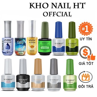 Sơn gel base top bóng Vinimay, cứng móng, kiềm dầu, top giọt sương, top lì, top loang, top kim cương, cường lực, phá gel