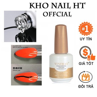 Sơn gel top kim cương Vinimay chống nước bền đẹp lưu giữ lớp sơn chai 15ml