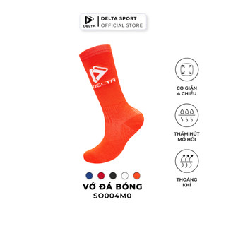 Vớ đá bóng cổ cao DELTA SO004M0 dày dặn, co giãn 4 chiều, thấm hút mồ hôi, độ bền cao ôm chân