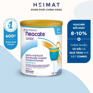 Neocate Junior 400g (từ 1 tuổi trở lên) - Đạm Amino Acid, Dành trẻ dị ứng đạm sữa bò.