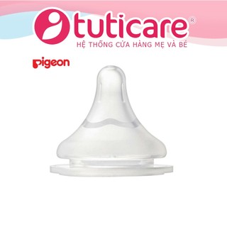 [ĐỦ SIZE] Núm Ti Pigeon Softtouch Cho Bình Cổ Rộng {TÁCH LẺ 1 NÚM}