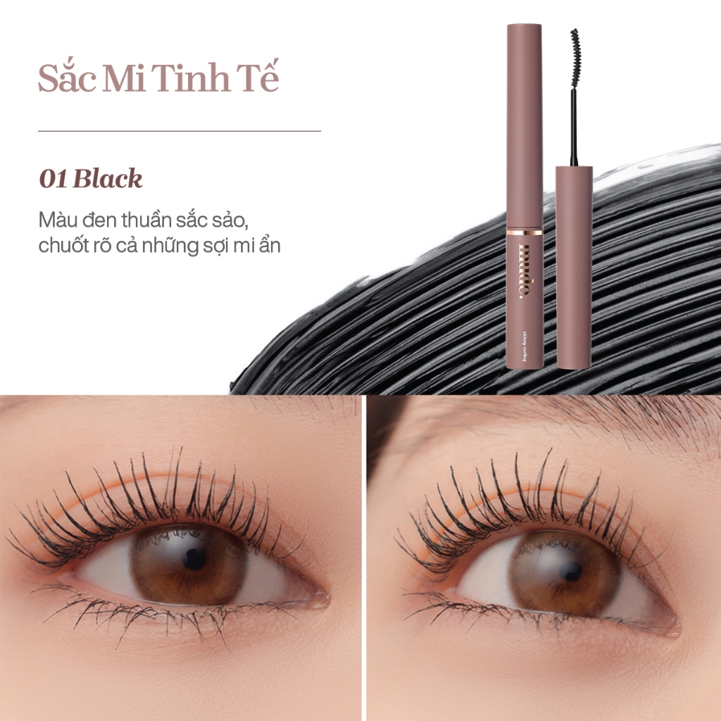 Mascara Chuốt Cong Dài Dày Mi Tự Nhiên mude Inspire Skinny Curling Mascara (3ml) | BigBuy360 - bigbuy360.vn