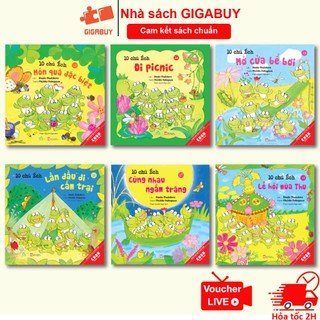 Sách - 10 chú ếch - Combo 6 cuốn ehon Nhật Bản dành cho trẻ từ 3 đến 8 tuổi phần 3 (Quảng Văn)