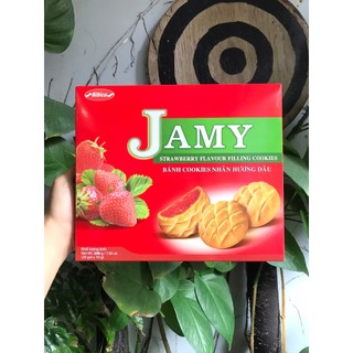 Bánh Quy Jamy Nhân Mứt Dâu (Hộp 200g)